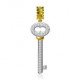 Beautifully Crafted Diamond Pendant in 18k gold with Certified Diamonds - TMT10102W